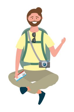 Turist adam tasarımı