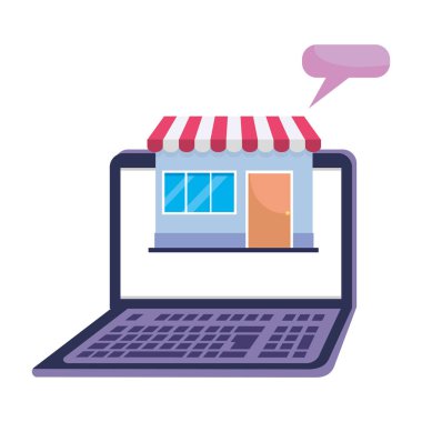 Alışveriş online simge tasarımı