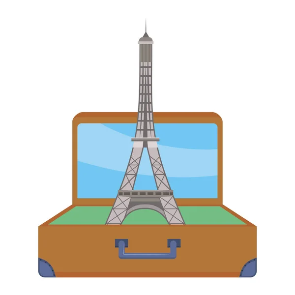 Diseño de torre eiffel — Vector de stock