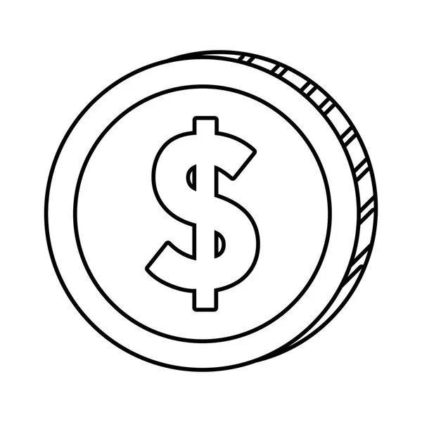 Diseño de iconos de moneda — Vector de stock