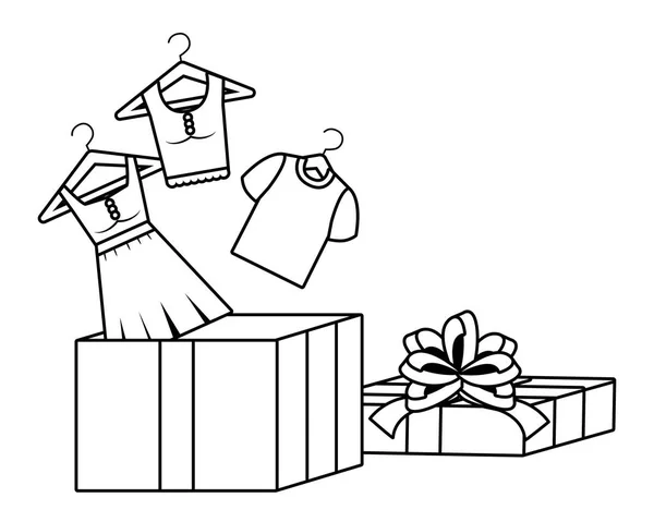 Дизайн подарунків і тканини — стоковий вектор