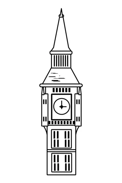 Big Ben Tower Design — Stock vektor
