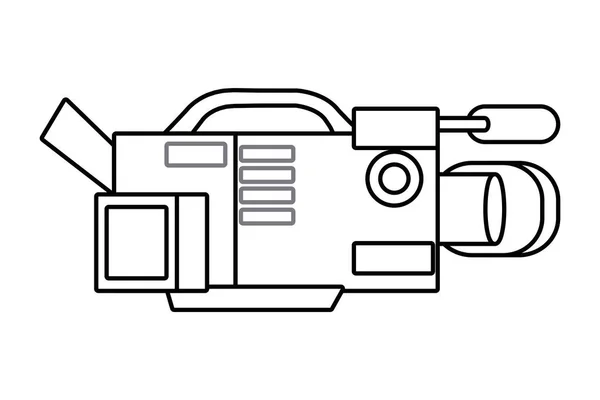 Isolierte Videokamera-Konstruktion — Stockvektor