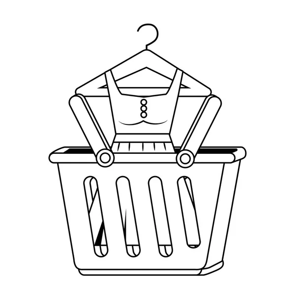 Diseño de cesta de compra — Vector de stock