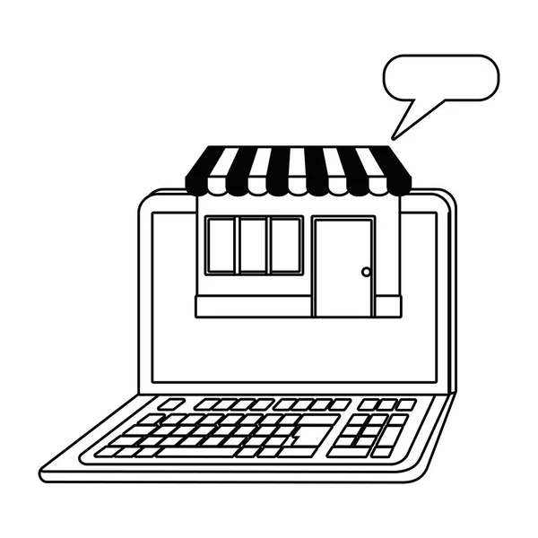 Shopping online icon design — Stock Vector