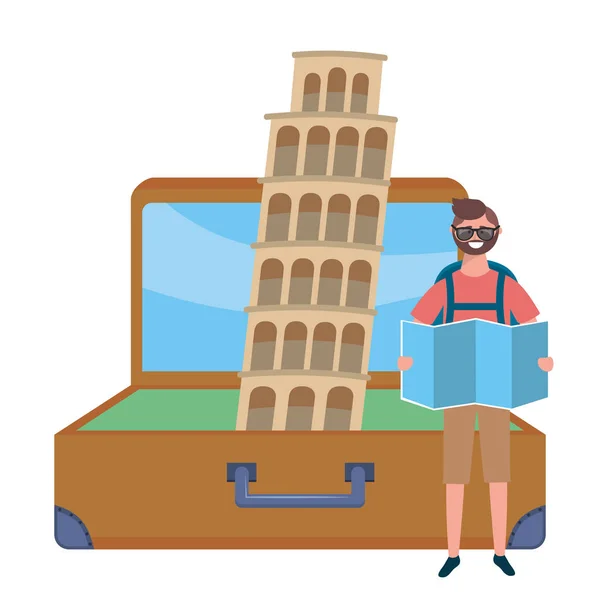 Pisa Tower design — Stockvector