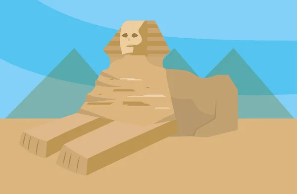 Le sphinx de Gizeh — Image vectorielle