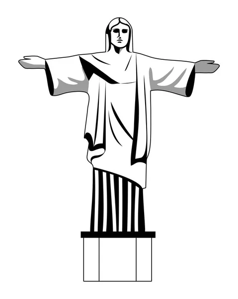 Christ conception rédempteur — Image vectorielle