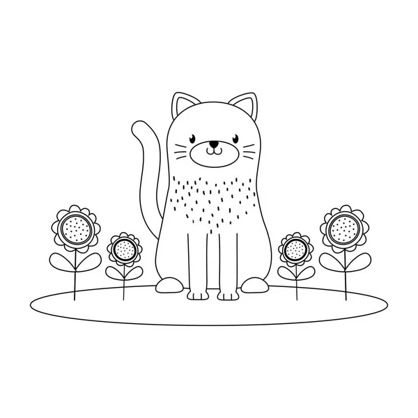 Cat cartoon design — Stock vektor