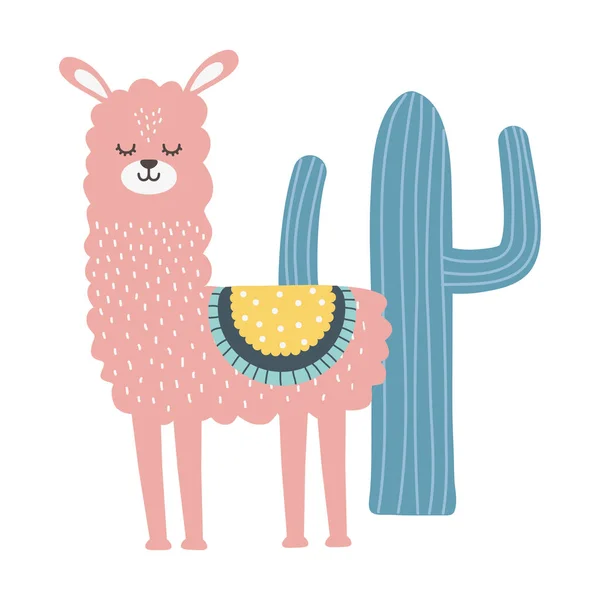 Llama cartoon design — Stock Vector