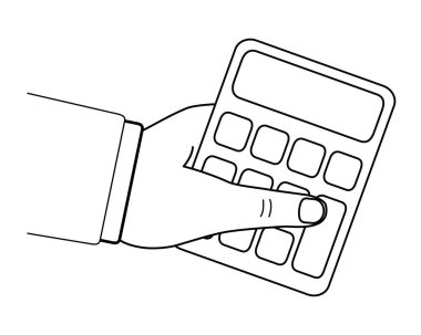 İzole hesap makinesi tasarım