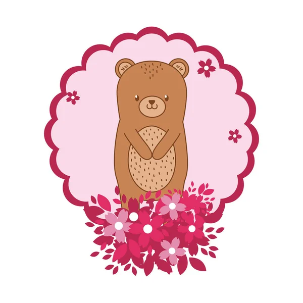 Bear cartoon design — Stock Vector
