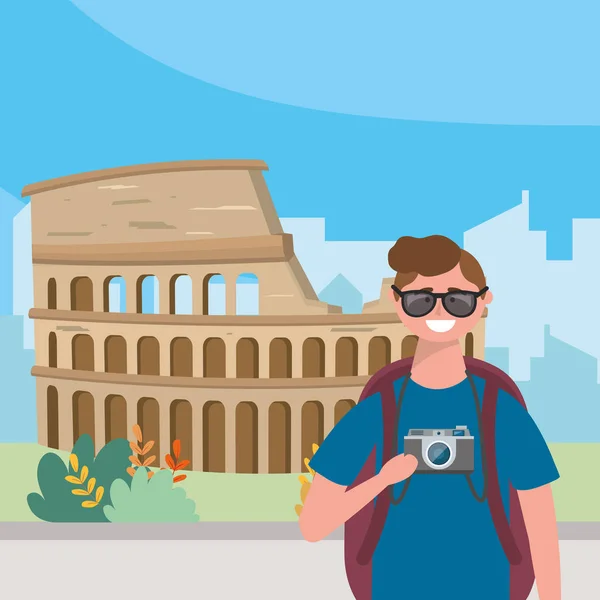 Róma-Colosseum tervezés — Stock Vector