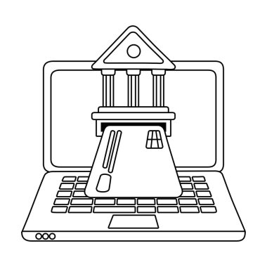 Laptop ve online tasarım alışveriş