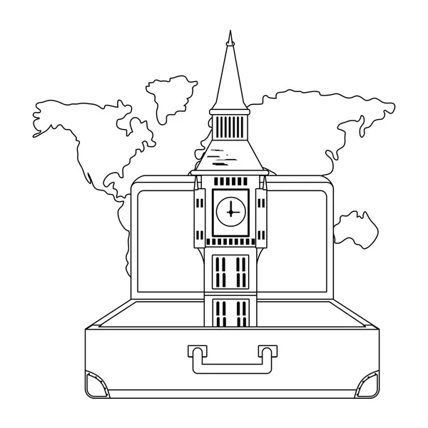 Big Ben Tower Design — Stock vektor