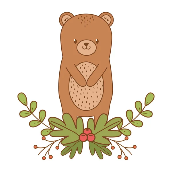 Desenho de desenho animado urso — Vetor de Stock