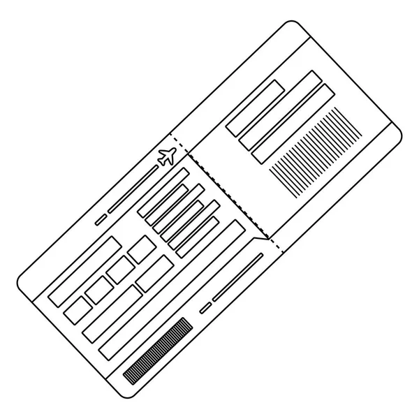 Flugticket-Design — Stockvektor