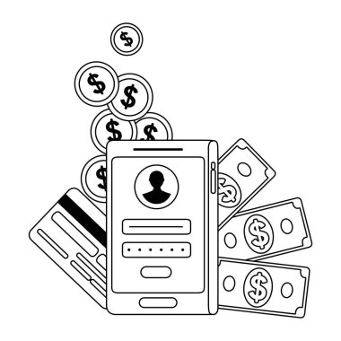 Smartphone ve online tasarım alışveriş