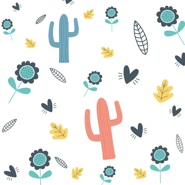 Cactus Background design — Stock Vector