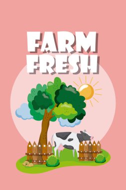 Çiftlik taze çizgi film