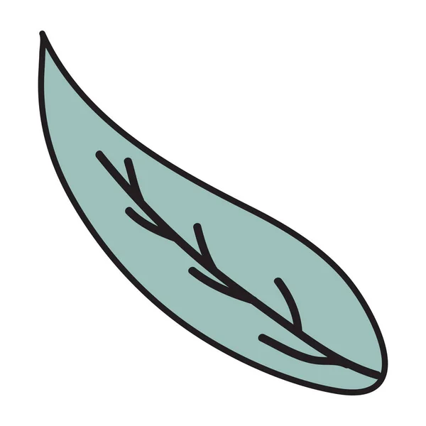 Planta hoja naturaleza icono — Vector de stock