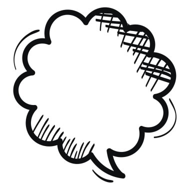 konuşma balonu mesaj çizimi