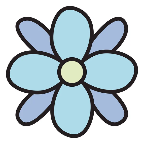 Güzel çiçek ve Leafs Bahçe — Stok Vektör