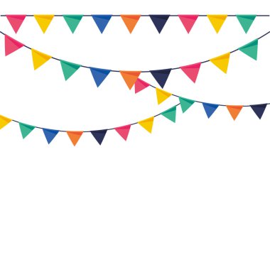parti pennants düz renkli