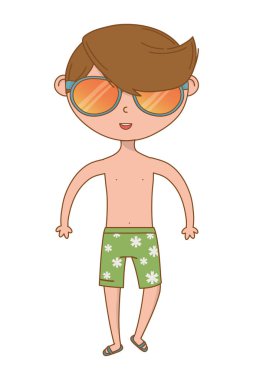 yaz ve çocuk karikatür