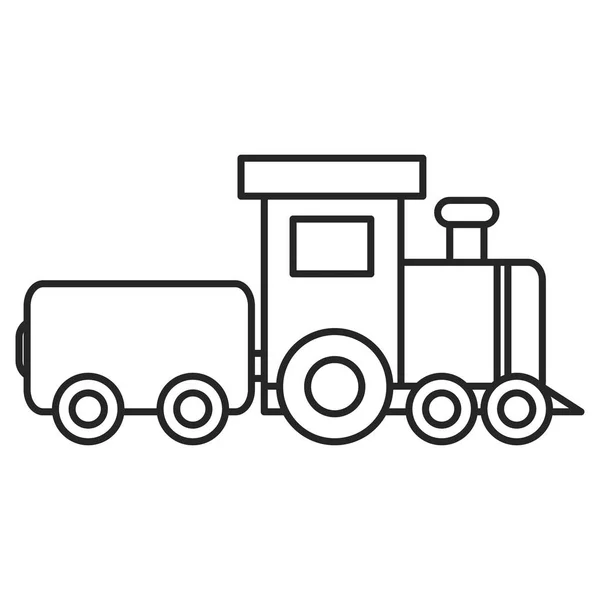 Ikona malého vlakového hraček — Stockový vektor