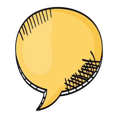 kabartma çizim ile konuşma balonu mesajı