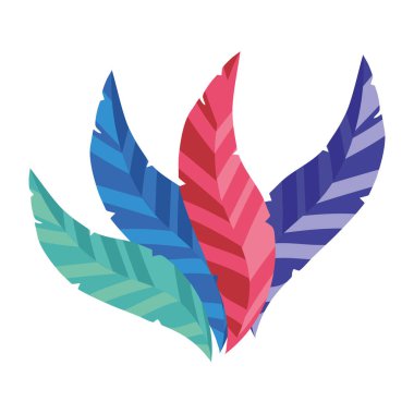 parti tüyleri dekoratif izole