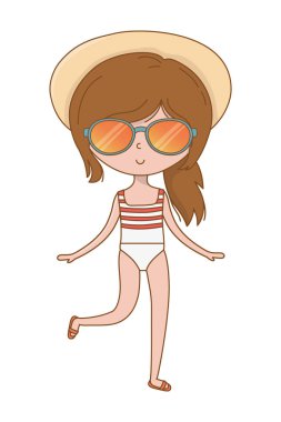 yaz ve çocuk karikatür