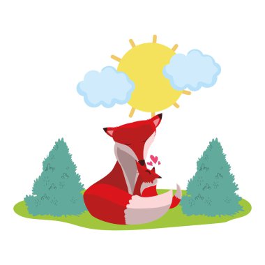 Sevimli hayvan çizgi filmi