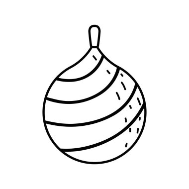 neşeli Noel top dekoratif simgesi