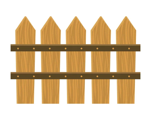 Дерев'яний паркан мультфільм — стоковий вектор