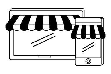 Alışveriş simgesi seti tasarımı