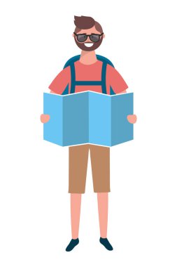 Turist adam tasarımı