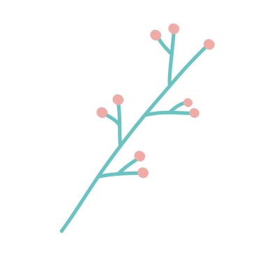 İzole yaprak tasarımı