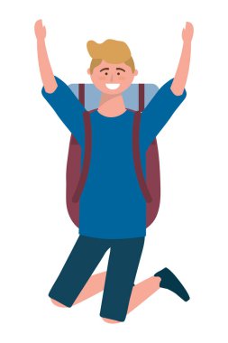 Turist adam tasarımı