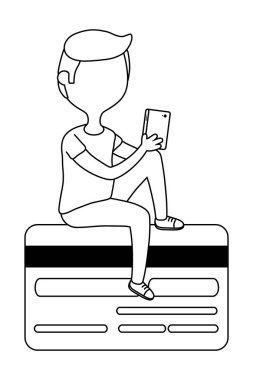 Para simgesi olan adam