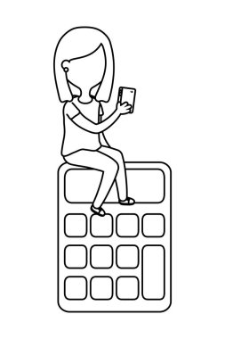 Para simgesi ile Kız