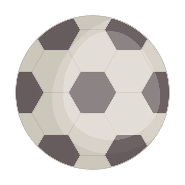 Globo de fútbol juguete entretenimiento marco cuadrado y elementos de cumpleaños vector illustraitor — Vector de stock