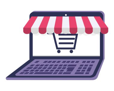 Alışveriş online simge tasarımı