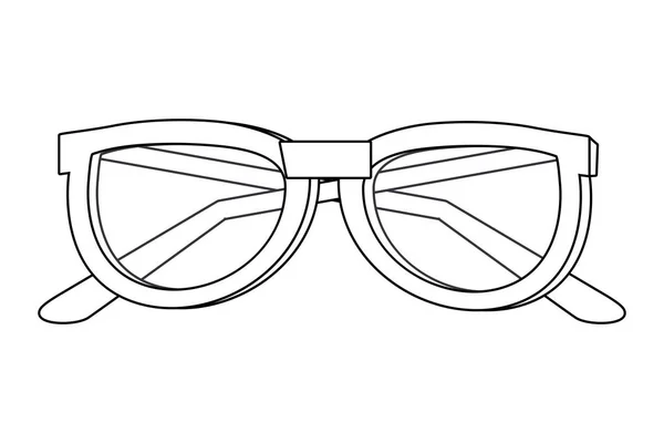 Projekt na białym tle okulary — Wektor stockowy