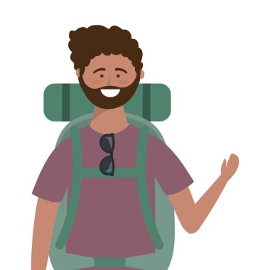 Turist adam tasarımı