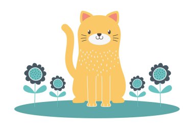 Kedi karikatür tasarım