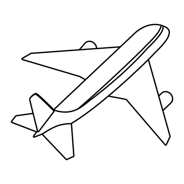 İzole uçak tasarım — Stok Vektör