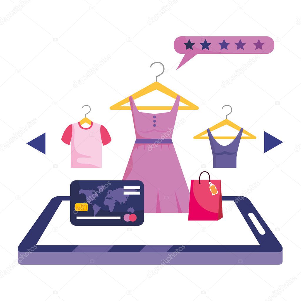 Shopping online icon design