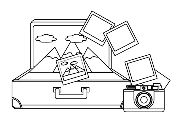 Valise et design de voyage — Image vectorielle